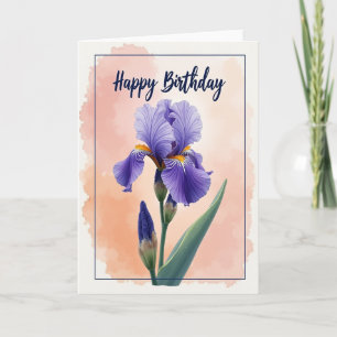 Special Birthday Watercolor Bloom Card