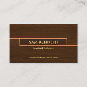 Special Box Wood Texture Construction Handyman Business Card