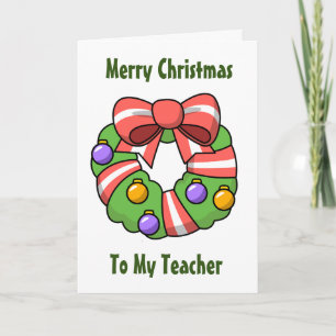 SPECIAL CARD FOR SPECIAL **TEACHER** AT CHRISTMAS