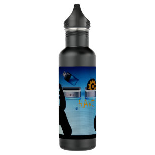 Special Christmas Aurora Reindeer Silhouette 710 Ml Water Bottle