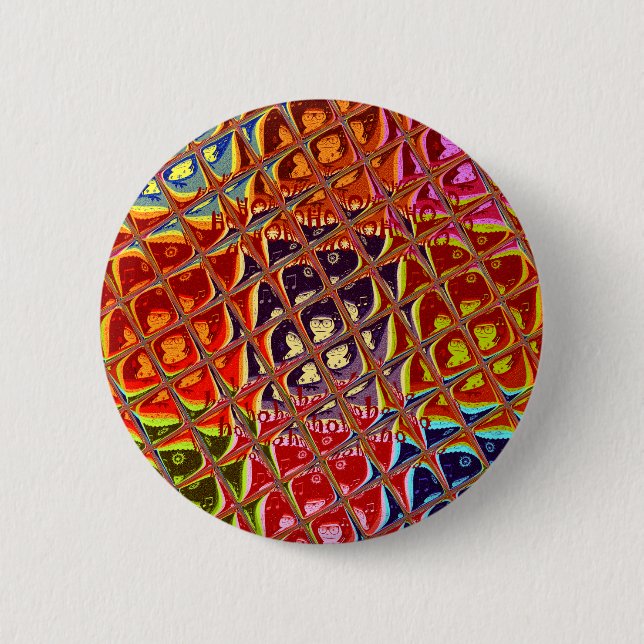 Special Christmas colors Snow  Santa HoHoho Pop Ar 6 Cm Round Badge (Front)