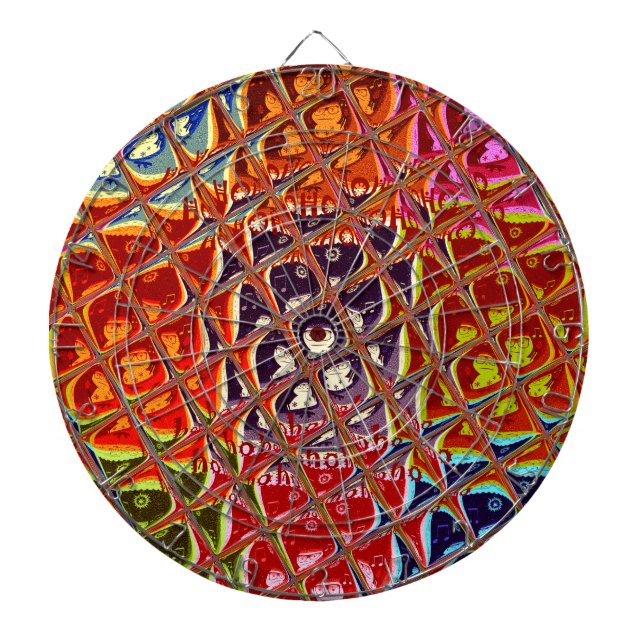 Special Christmas colours Snow  Santa HoHoho Pop A Dartboard (Front)