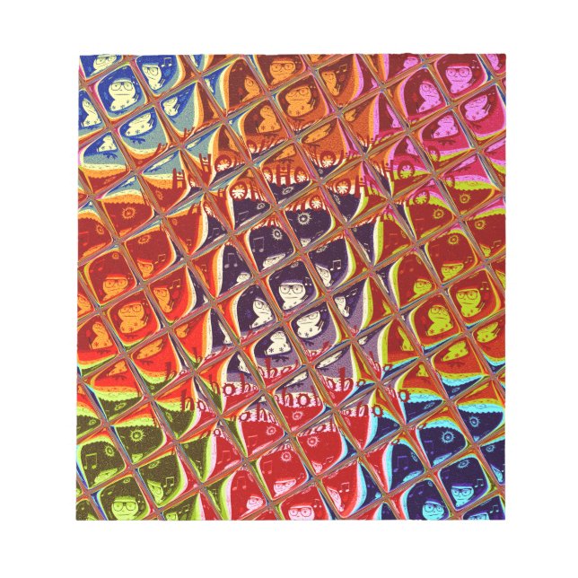 Special Christmas colours Snow  Santa HoHoho Pop A Notepad (Front)