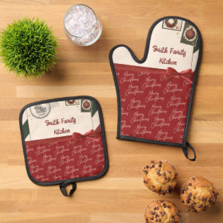 Special Christmas Delivery Oven Mitt & Pot Holder Set