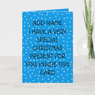 Special Christmas Present Card