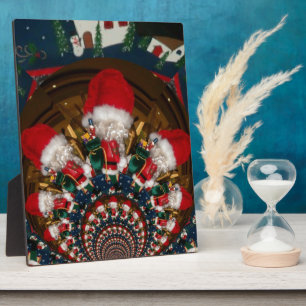 Special Christmas Santa Kaleidoscope Design Plaque