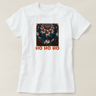 Special Christmas Santa Kaleidoscope Design T-Shirt