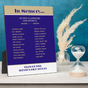 Special! Class Reunion Classmate Memorial Plaque