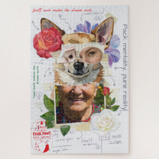 Special Collage Chihuahua Art custom messages Jigsaw Puzzle