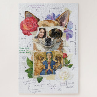 Special Collage Chihuahua Art custom messages Jigsaw Puzzle