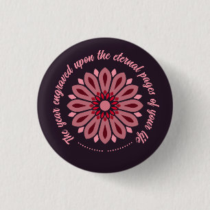 SPECIAL COLORFULL MODERN GIFT DAUGHTER SISTER MOM  3 CM ROUND BADGE