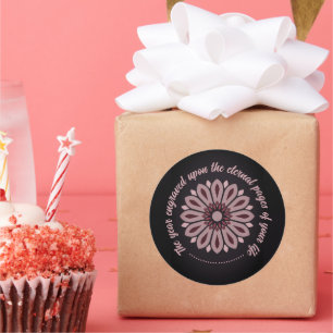 SPECIAL COLORFULL MODERN GIFT DAUGHTER SISTER MOM CLASSIC ROUND STICKER