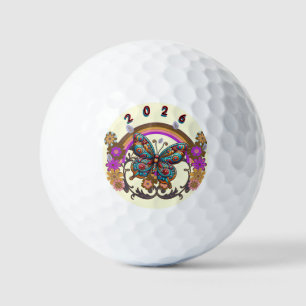 SPECIAL COLORFULL MODERN GIFT DAUGHTER SISTER MOM  GOLF BALLS