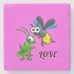 SPECIAL COLOURFULL LOVE GIFT DAUGHTER SON WEDDING STONE COASTER