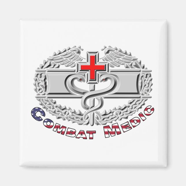 Special Combat Medic Badge Design Magnet (Front)
