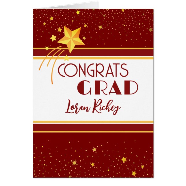 Special Congrats! Custom Graduation Card (Front)