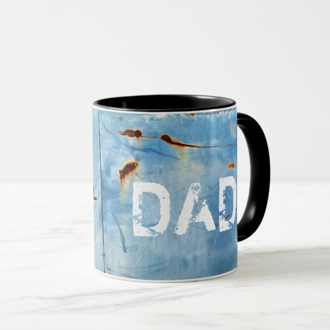 "Special Dad" Rusted American Car - Personalizable Mug (Front Right)