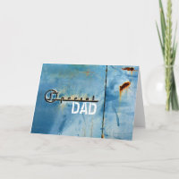 "Special" Dad - Rusty American Car - Personalised
