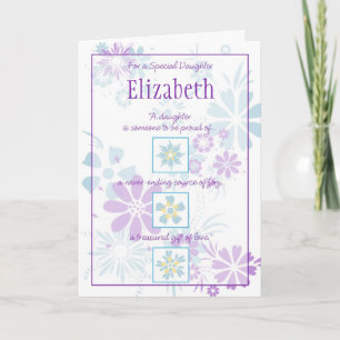 Special Daughter Customisable Card