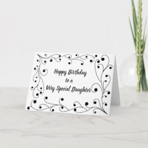 "SPECIAL DAUGHTER" SPECIAL "BIRTHDAY" WISHES FOR U CARD