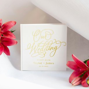 Special Day Editable Colour Foil Wedding Guest Boo Book