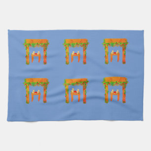 special day Happy Sukkot Tea Towel