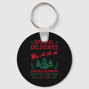 Special Deliveries Labor And Delivery Baby Nurse C Key Ring