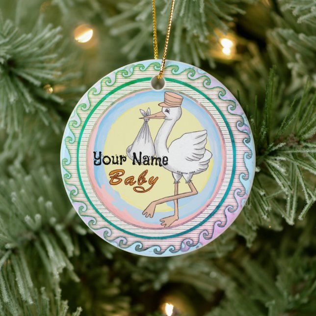 Special Delivery Baby ornament  (Tree)