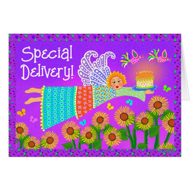 Special Delivery Birthday card (Front Horizontal)