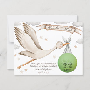 Special Delivery! Brown Stork EOS Lip Balm Favour Invitation