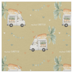 Special delivery bunny driver - My First Easter Fabric