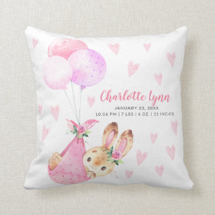 Special Delivery Bunny Rabbit Baby Shower Cushion