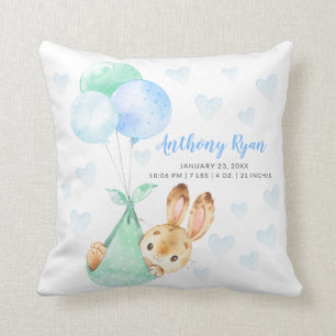 Special Delivery Bunny Rabbit Baby Shower Cushion