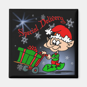 Special Delivery Christmas Magnet