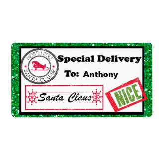 Free christmas parcel labels