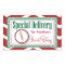 Special Delivery Christmas sticker gift tag