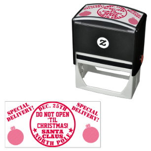 Special Delivery Do Not Open Til Christmas  Self-inking Stamp