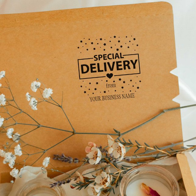 Special Delivery From, Custom Business Packaging Rubber Stamp (Creator Uploaded)