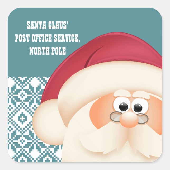 Special Delivery from North Pole Christmas Sticker (Front)