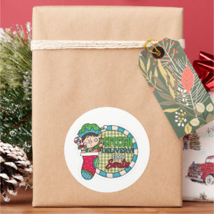 Special Delivery from Santa  Classic Round Sticker