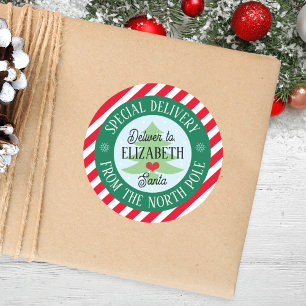 Special Delivery From Santa Kids Christmas sticker