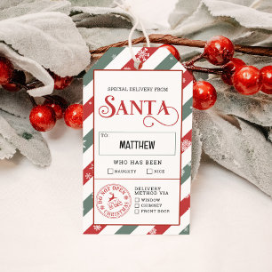 Special Delivery From Santa Naughty or Nice Gift Tags