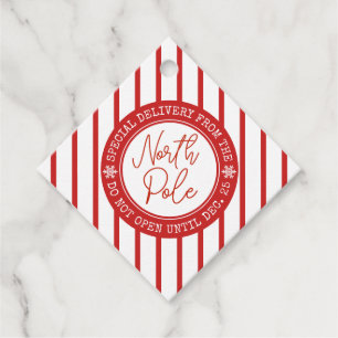 Special Delivery From Santa North Pole Christmas Favour Tags