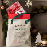 Special Delivery | from Santa North Pole Tote Bag<br><div class="desc">To give the holidays a more official feel, use Santa's Special Delivery Gift Bag from the North Pole. Add your custom wording to this design by using the "Edit this design template" boxes on the right hand side of the item, or click the blue "Customise it" button to arrange the...</div>