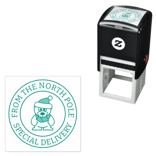Special Delivery from Santa's North Pole workshop Self-inking Stamp (In Situ)