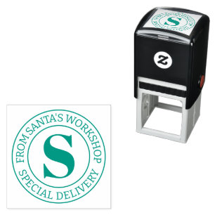 Special Delivery from Santa's Workshop monogrammed Self-inking Stamp