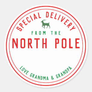 Special Delivery From The North Pole Gift Tag