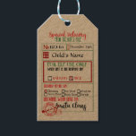Special Delivery - Gift Tags from Santa - North<br><div class="desc">Add your custom wording to this design by using the "Edit this design template" boxes on the right hand side of the item, or click the blue "Customise it" button to arrange the text, change the fonts and colours and to also add additional information or images to this design. ****For...</div>