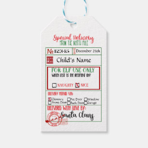 Special Delivery - Gift Tags from Santa - North