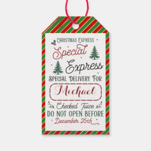 Special Delivery   Gift Tags from Santa North Pole